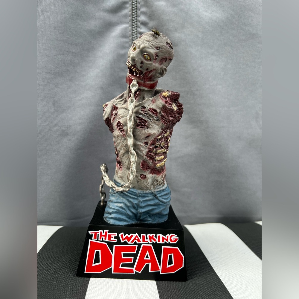 The Walking Dead Zombie Figurine - Gray and Red